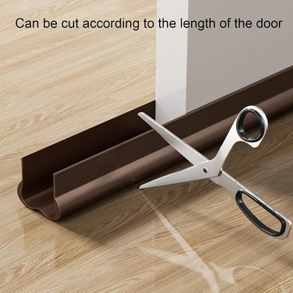 Adjustable Draft Stopper Door Strip Cushion Double Sided Draft Guard Durable Insulation 93cm Brown V1258-DP02-BOL-712
