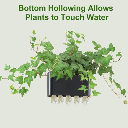 Hydroponic Aquarium Plant Holder 2 Pack Black 9x9x6cm for Aquascape Plant Cultivation V1258-DP02-BOL-716