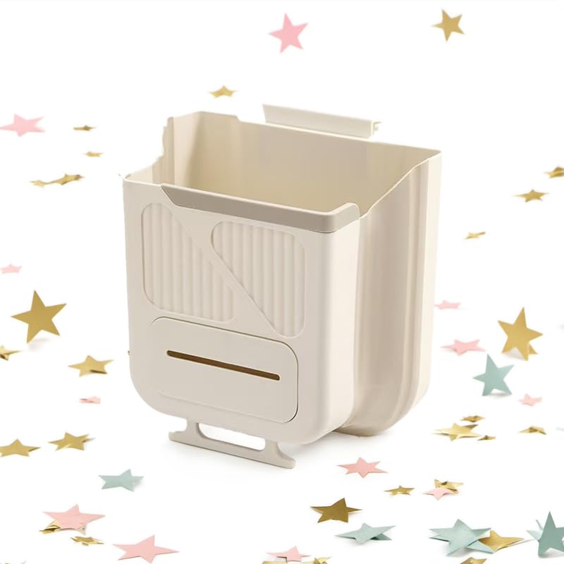 Wall-Mounted Foldable Kitchen Cabinet Door Bin 22x20x12cm 3-in-1 Space-Saving Grey V1258-DP02-BOL-72