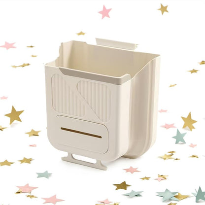 Wall-Mounted Foldable Kitchen Cabinet Door Bin 22x20x12cm 3-in-1 Space-Saving Grey V1258-DP02-BOL-72