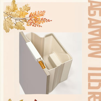 Wall-Mounted Foldable Kitchen Cabinet Door Bin 22x20x12cm 3-in-1 Space-Saving Grey V1258-DP02-BOL-72