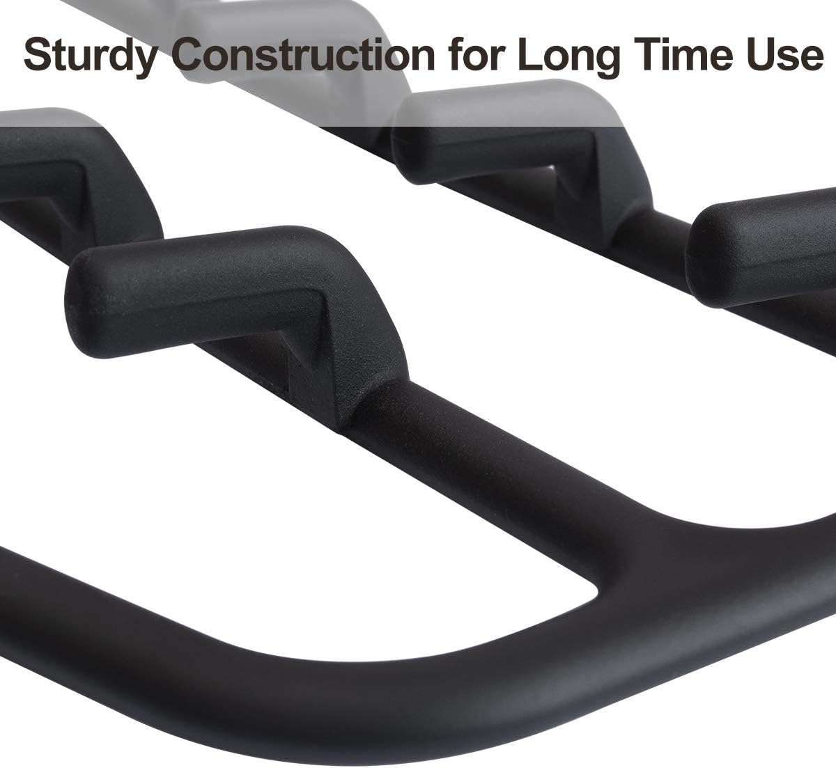 Clothing Closet Organizer with 11 Non-Slip Hooks 360 degrees Rotatable Black V1258-DP02-BOL-725