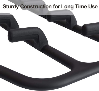 Clothing Closet Organizer with 11 Non-Slip Hooks 360 degrees Rotatable Black V1258-DP02-BOL-725