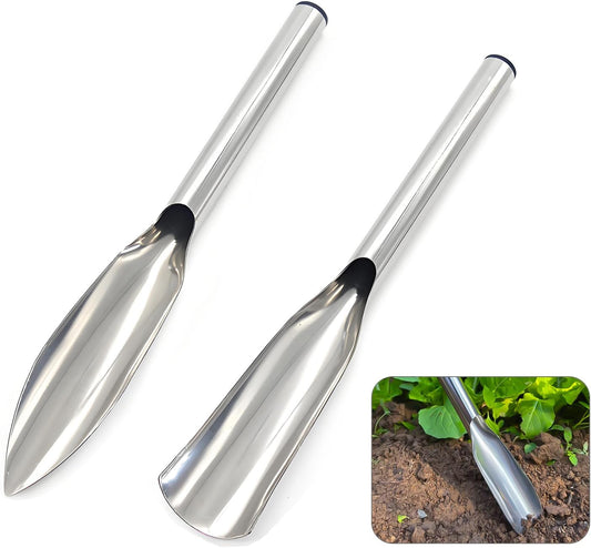2 Pack Ergonomic Garden & Beach Shovel - Heavy Duty Gardening Tool for Kids and Adults V1258-DP02-BOL-727