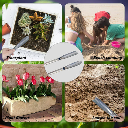 2 Pack Ergonomic Garden & Beach Shovel - Heavy Duty Gardening Tool for Kids and Adults V1258-DP02-BOL-727