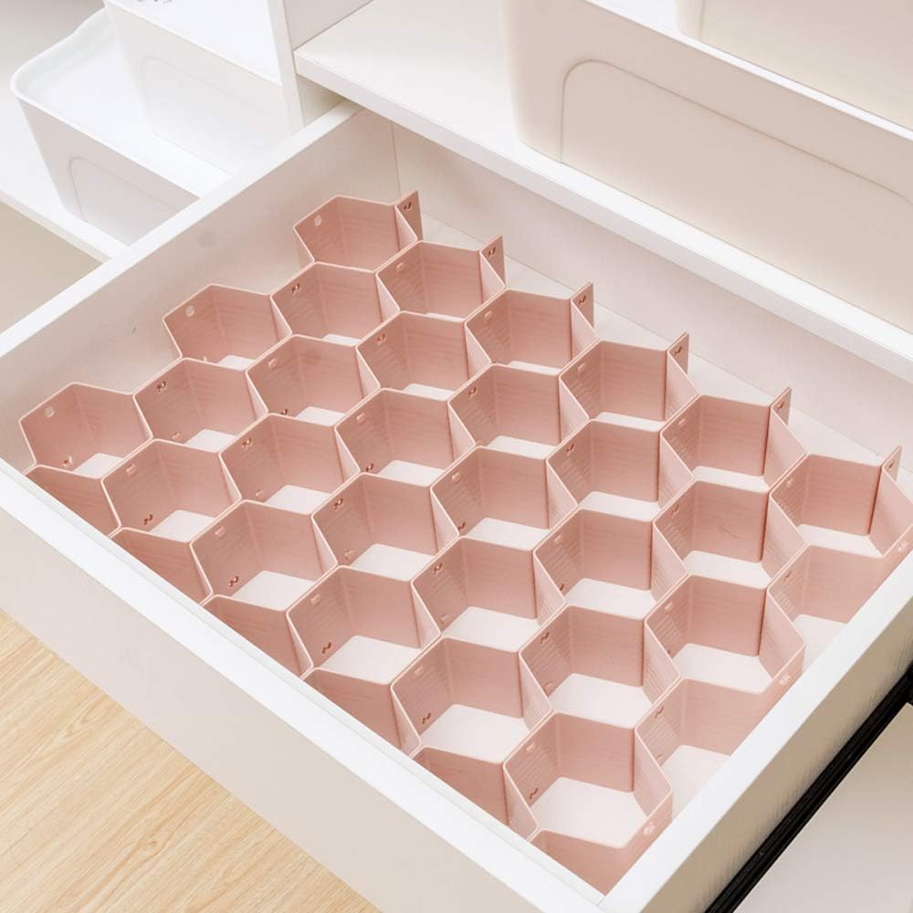 Pink Drawer Organizer Divider for Socks Underwear & Belts Set of 1 V1258-DP02-BOL-728