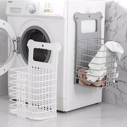 Collapsible Laundry Hamper - Foldable Space-Saving Design - Ideal for Bathroom & Small Spaces - Includes V1258-DP02-BOL-729