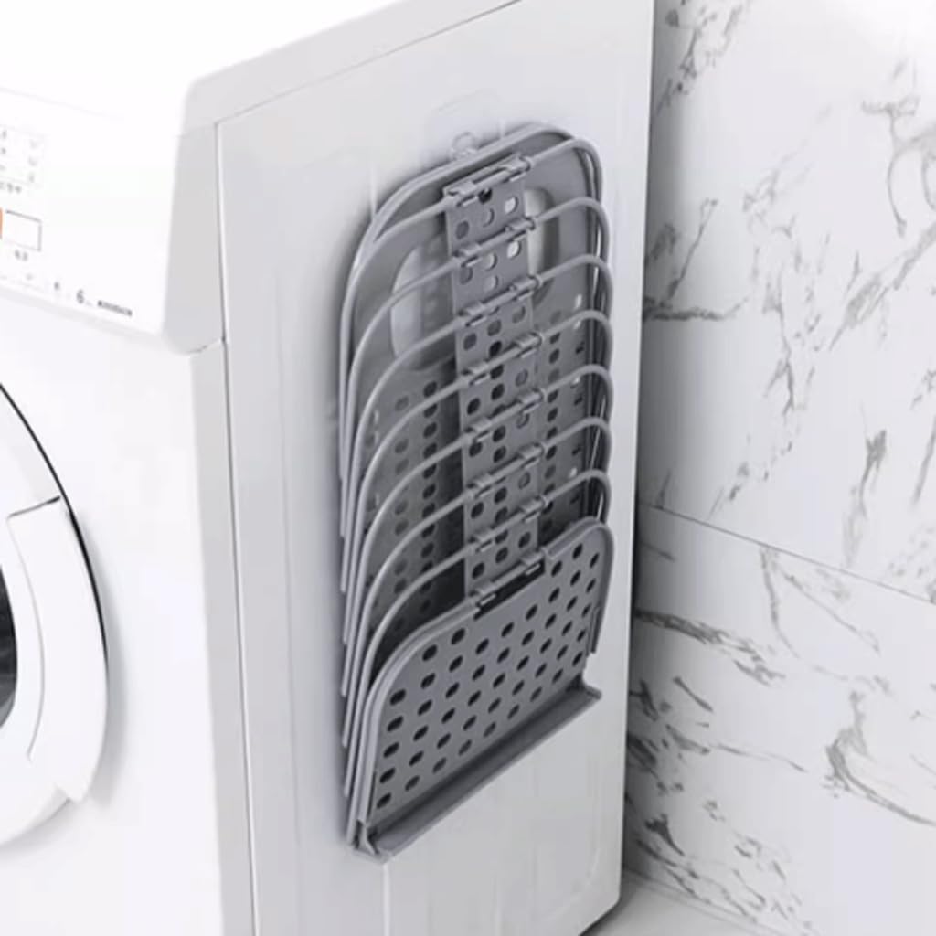 Collapsible Laundry Hamper - Foldable Space-Saving Design - Ideal for Bathroom & Small Spaces - Includes V1258-DP02-BOL-729