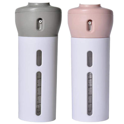 2 Pack 4-in-1 Travel Size Refillable Bottles for Shampoo & Lotion Leakproof Compact Toiletry Containers for V1258-DP02-BOL-732