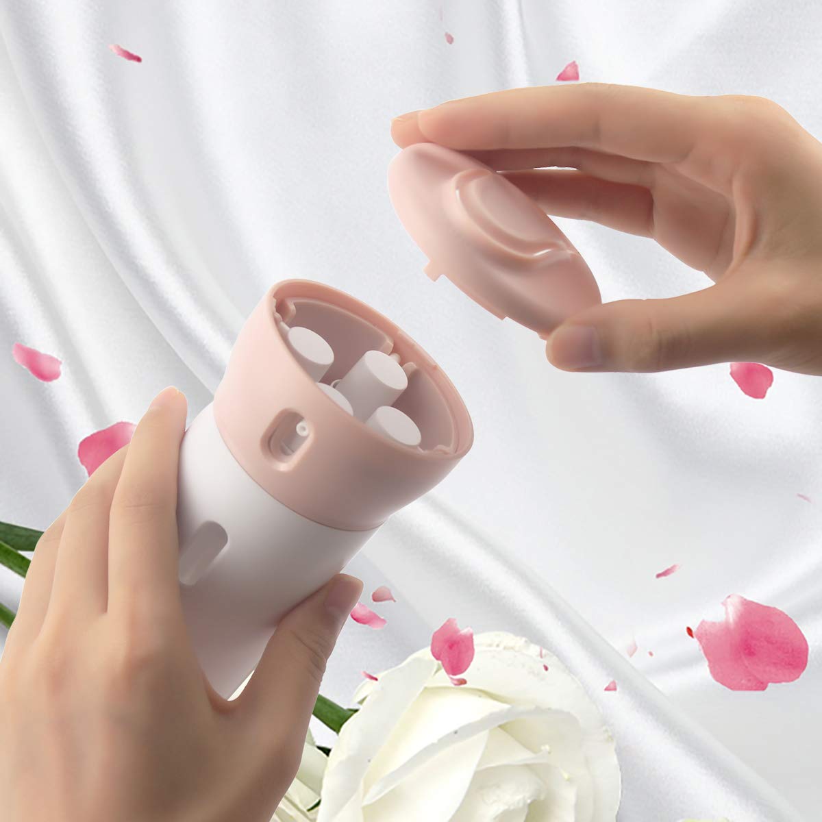 2 Pack 4-in-1 Travel Size Refillable Bottles for Shampoo & Lotion Leakproof Compact Toiletry Containers for V1258-DP02-BOL-732