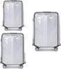 3 Pack Transparent PVC Suitcase Cover - Waterproof Luggage Protector with Velcro Closure for 20 24 28 Inch V1258-DP02-BOL-733