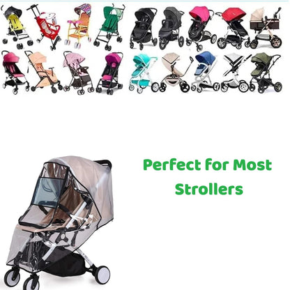Universal Stroller Cover - Waterproof & Breathable - Non-Toxic - For Buggy & Pram - 1 Piece V1258-DP02-BOL-736