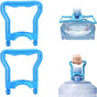 Blue Water Jug Handle 2 Pack with 5 Gallon Water Bottle Cap Heavy Duty Kettle Clamp V1258-DP02-BOL-74