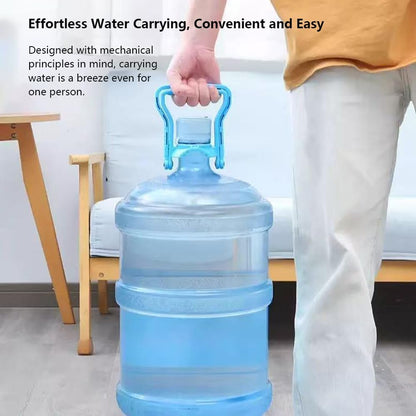 Blue Water Jug Handle 2 Pack with 5 Gallon Water Bottle Cap Heavy Duty Kettle Clamp V1258-DP02-BOL-74