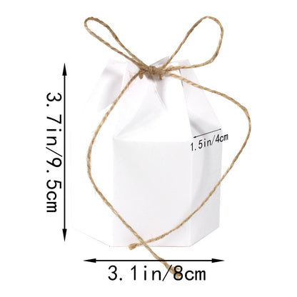 9 Pack Kraft Paper Gift Boxes with Jute String for Treats Party Wedding Favors V1258-DP02-BOL-742