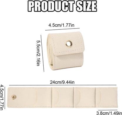 3-Piece Foldable Jewelry Organizer Case for Necklaces and Rings V1258-DP02-BOL-746