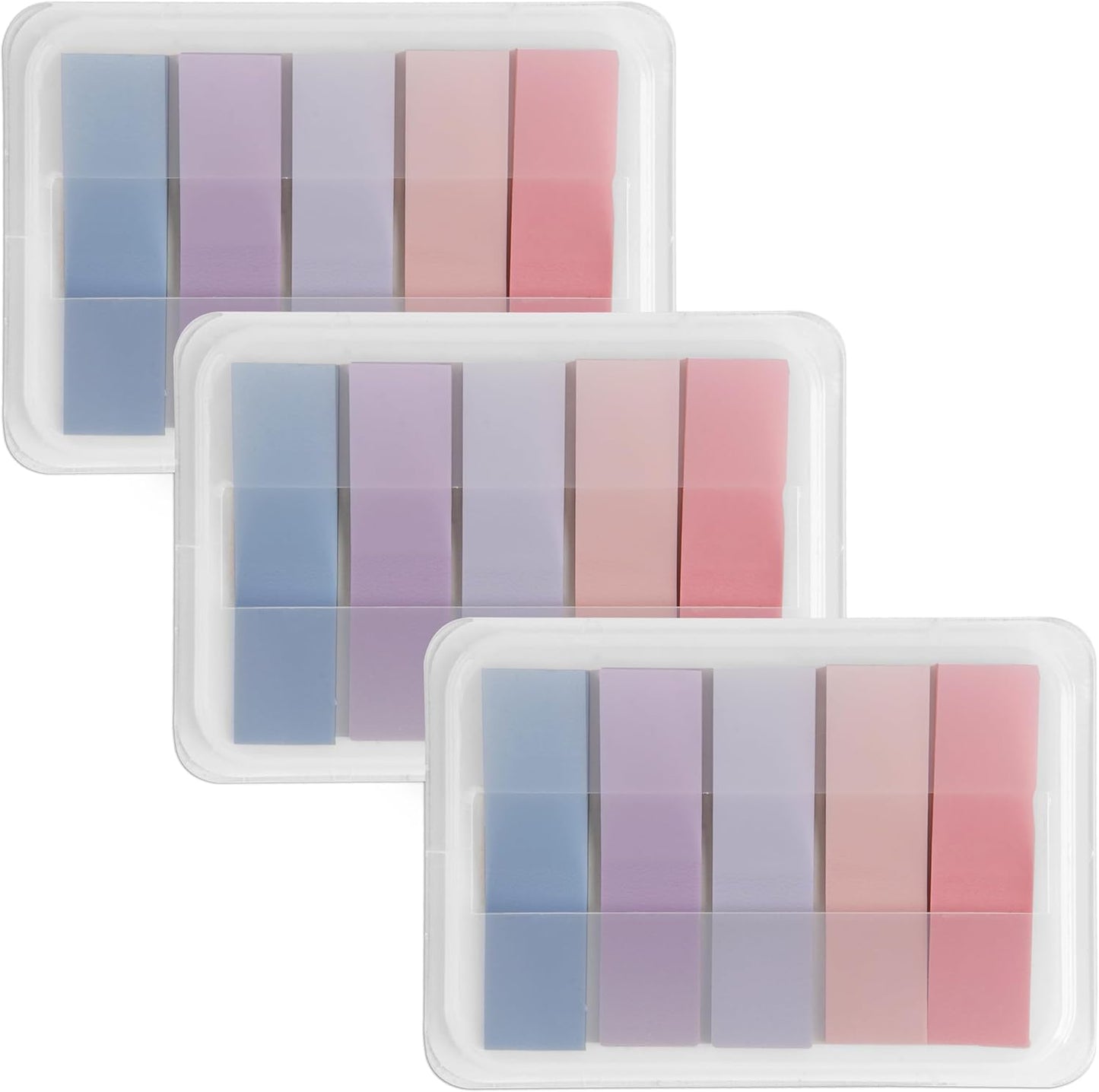 300 Transparent Writable Page Markers in Dispenser 5 Colours for Books and Studying 3 Pack V1258-DP02-BOL-752