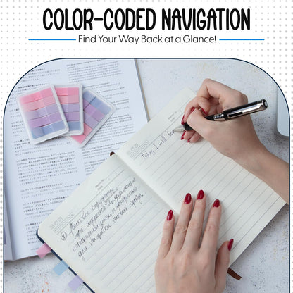 300 Transparent Writable Page Markers in Dispenser 5 Colours for Books and Studying 3 Pack V1258-DP02-BOL-752