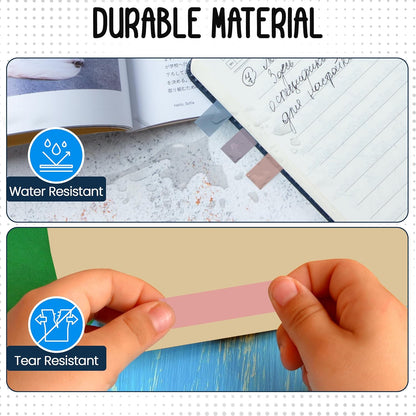 300 Transparent Writable Page Markers in Dispenser 5 Colours for Books and Studying 3 Pack V1258-DP02-BOL-752