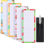 Magnetic Fruit Design Notepads 4 Pack 200 Sheets with Pen Holder for Refrigerator Grocery List V1258-DP02-BOL-755