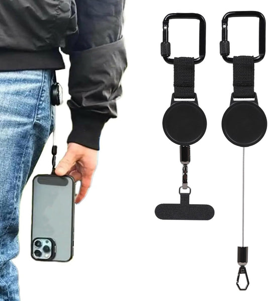 Heavy Duty Retractable Anti-Theft Phone Cable with Stainless Steel Cord Ideal for Construction Outdoor and V1258-DP02-BOL-759
