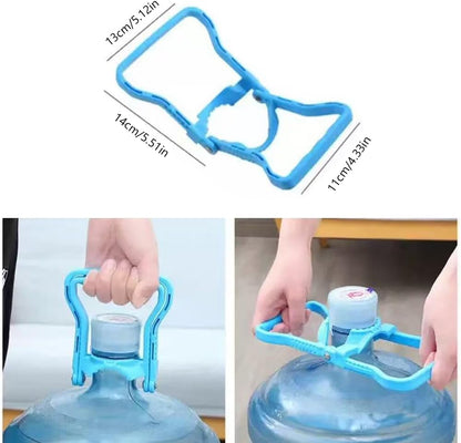 2 Pack Blue and Yellow Water Jug Handle with 5 Gallon Water Bottle Cap Heavy Kettle Clamp V1258-DP02-BOL-76