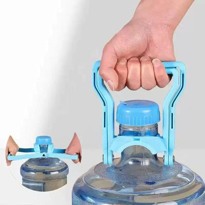 2 Pack Blue and Yellow Water Jug Handle with 5 Gallon Water Bottle Cap Heavy Kettle Clamp V1258-DP02-BOL-76