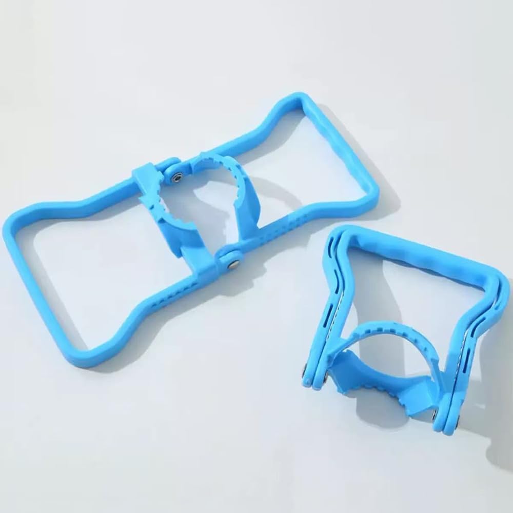 2 Pack Blue and Yellow Water Jug Handle with 5 Gallon Water Bottle Cap Heavy Kettle Clamp V1258-DP02-BOL-76
