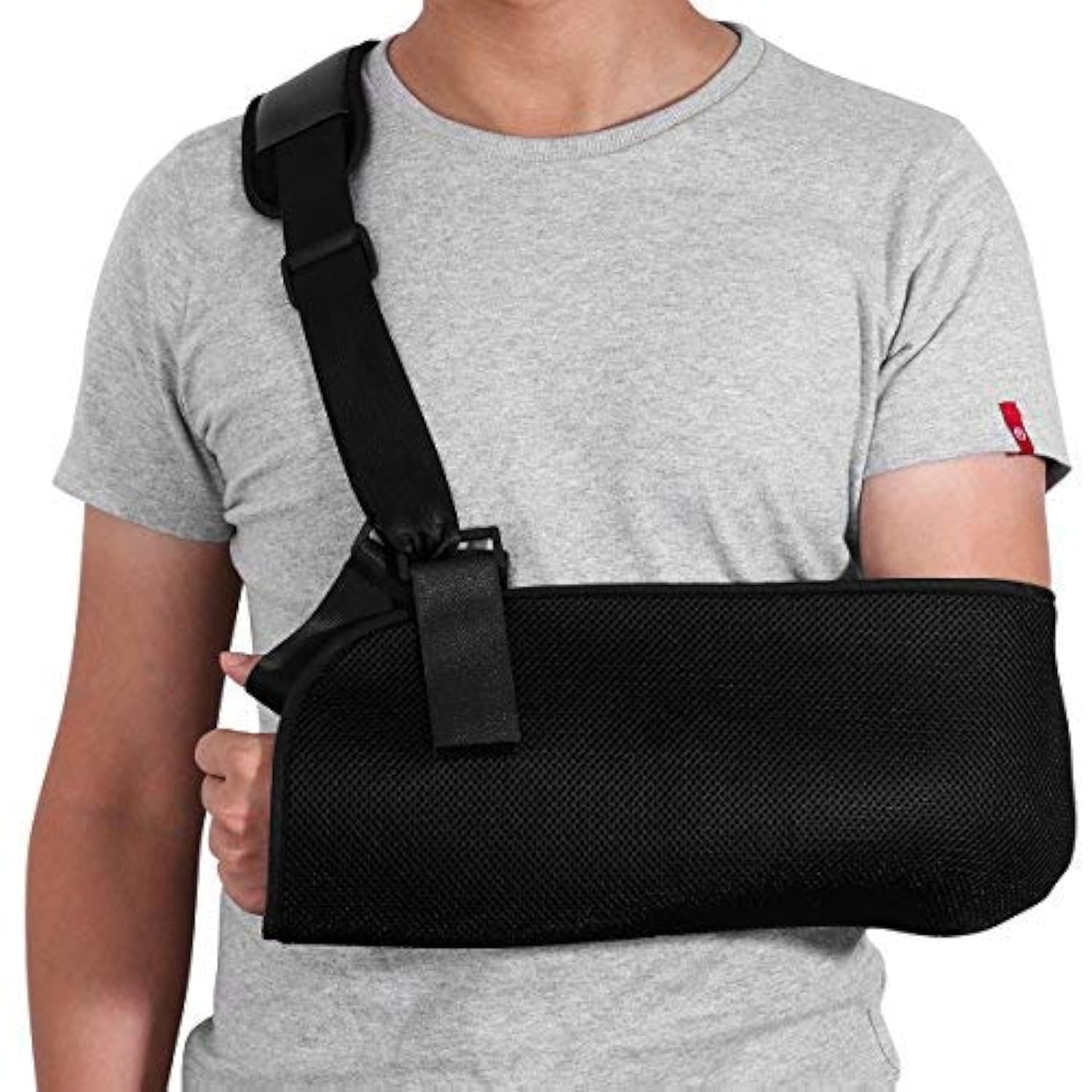 Adjustable Breathable Arm Sling Shoulder Immobilizer Support Brace Universal for Men Women Left Right Arm V1258-DP02-BOL-760