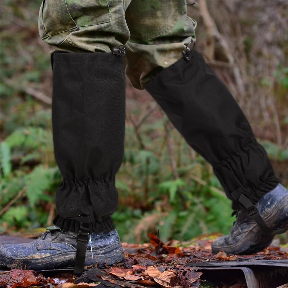 Waterproof Gaiters for Outdoor & Hiking - Protect Legs from Snow Mud & Branches - 600D Ripstop Fabric V1258-DP02-BOL-761