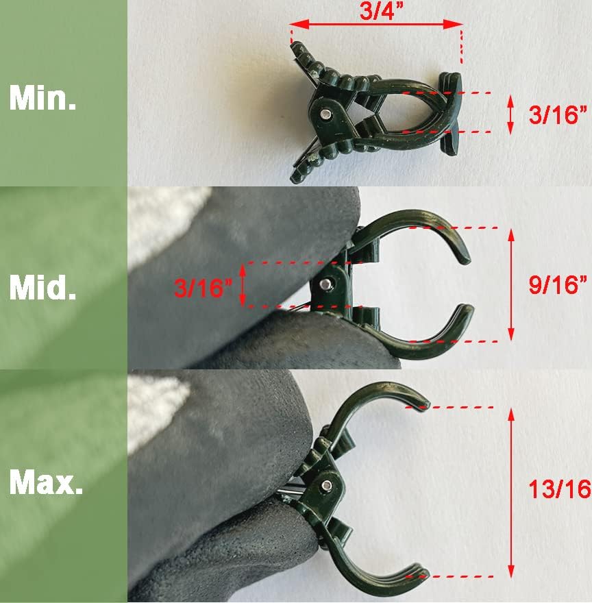 40 Reusable Plant Support Clips - Garden Tool for Supporting and Guiding Plants and Flowers V1258-DP02-BOL-763