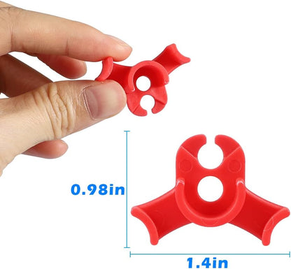 40 Pcs 90 Degree Plant Trainers Reusable Support Clips for Tomatoes Fruit Trees Greenhouse Use Red V1258-DP02-BOL-764