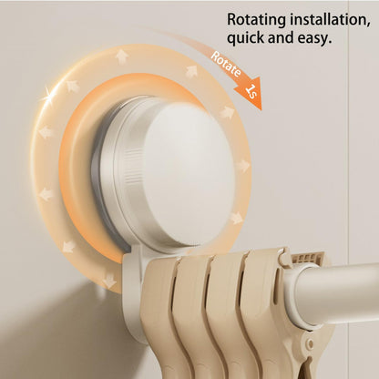 2 Pack Telescopic Rod Suction Cup Hanger Holder Wall Mounted Clothes Organizer V1258-DP02-BOL-77