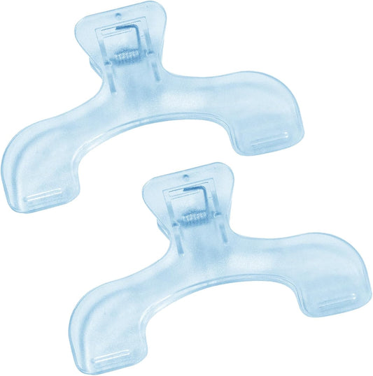 2 Pack Transparent Cookbook & Music Book Page Holders - Hands-Free Reading Clips - Blue Book Stand Accessories V1258-DP02-BOL-772