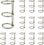 15mm Silver Metal Binder Rings 12 Pack Loose Leaf Hinged Rings for Scrapbooking Planner Crafting V1258-DP02-BOL-774