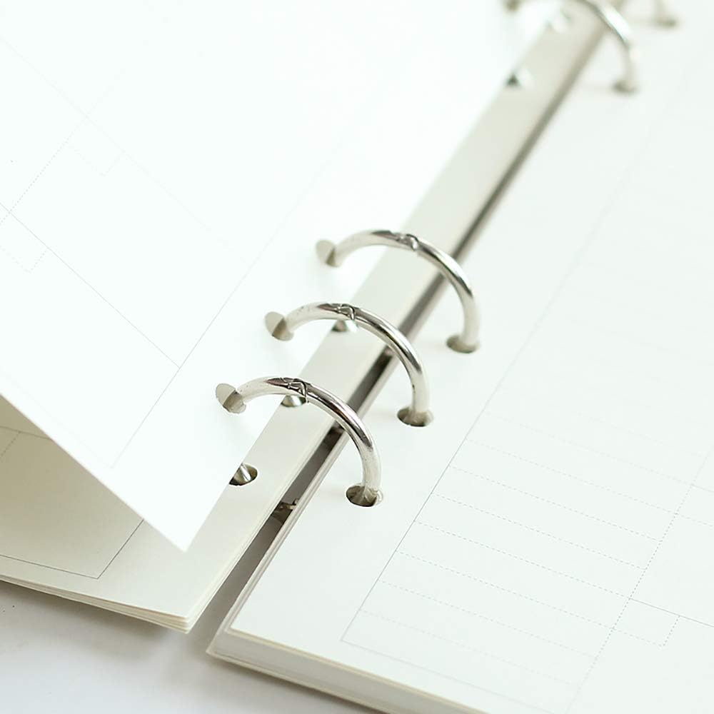 15mm Silver Metal Binder Rings 12 Pack Loose Leaf Hinged Rings for Scrapbooking Planner Crafting V1258-DP02-BOL-774
