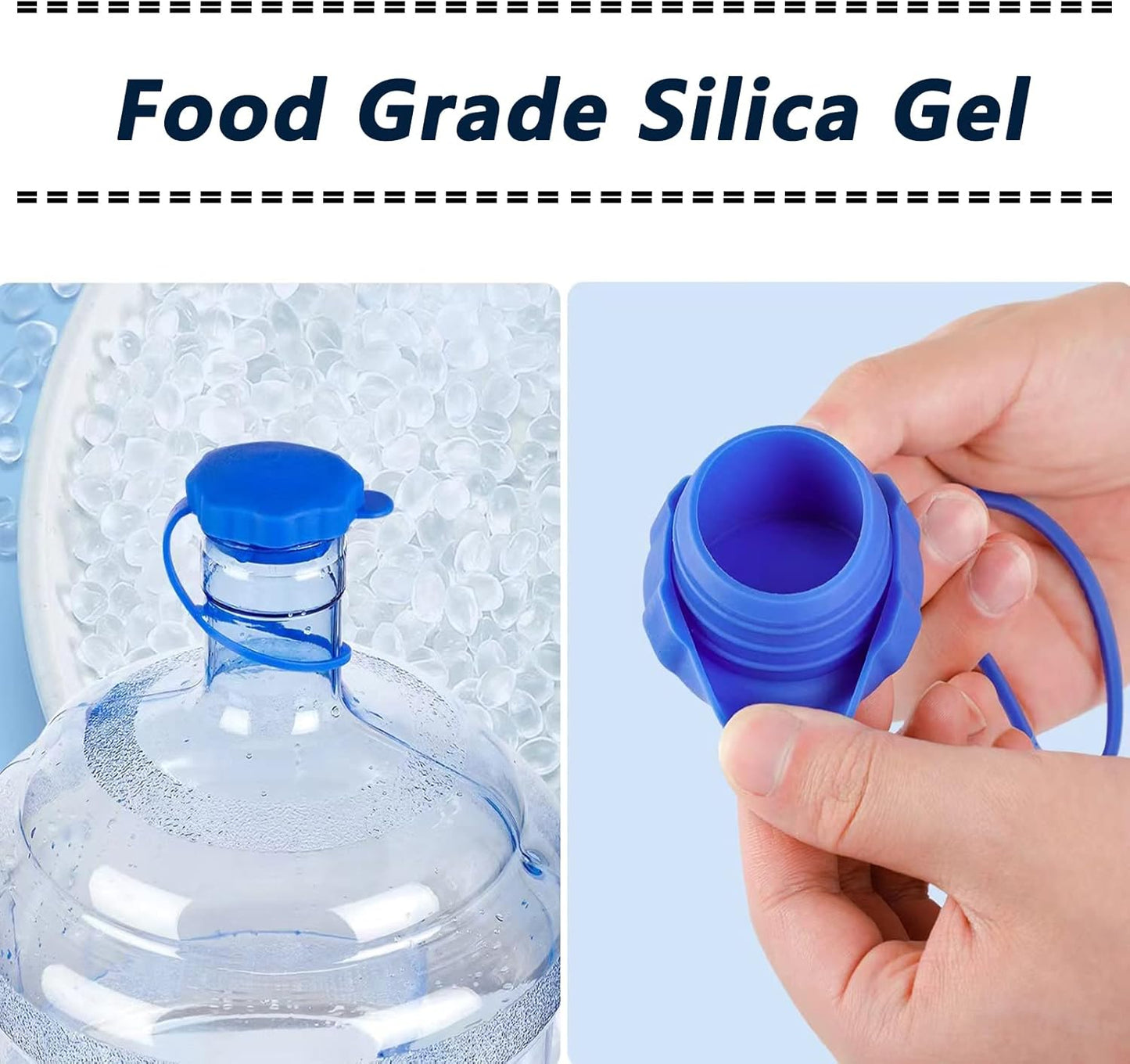 5 Gallon Water Kettle Lid Set of 4 Reusable Silicone Leakproof Bottle Lids V1258-DP02-BOL-78