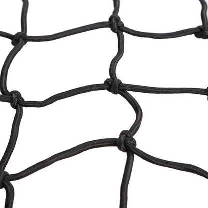 2 Pack 40x40cm Elastic Motorcycle Cargo Net with 6 Anti-Scratch Hooks for Scooter Helmet Storage - Black V1258-DP02-BOL-780