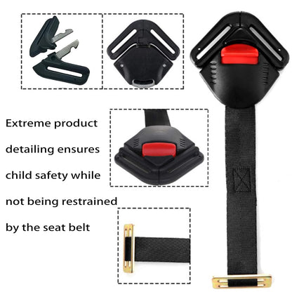 Universal Child Car Seat Safety Lock Replacement for 5-Point Harness - Black - Buggy & Baby Seat Compatible - V1258-DP02-BOL-783