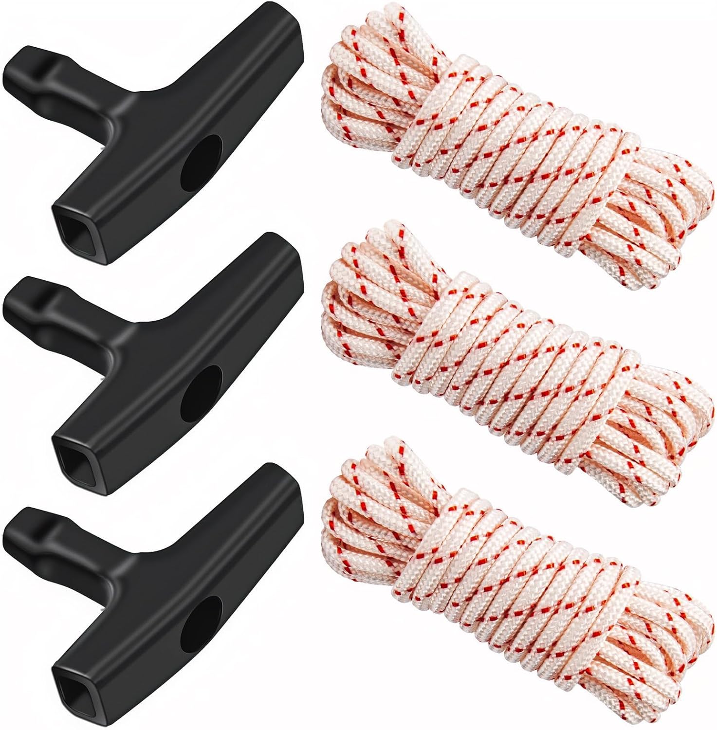 3-Piece 3m Trekking Pole Set with Handle for Lawnmower Dynamo V1258-DP02-BOL-789