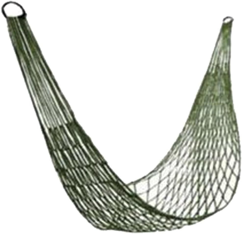 Green Nylon Hammock Net Breathable Mesh Lightweight Portable Quick-Drying for Camping Garden Travel 1 Piece V1258-DP02-BOL-8