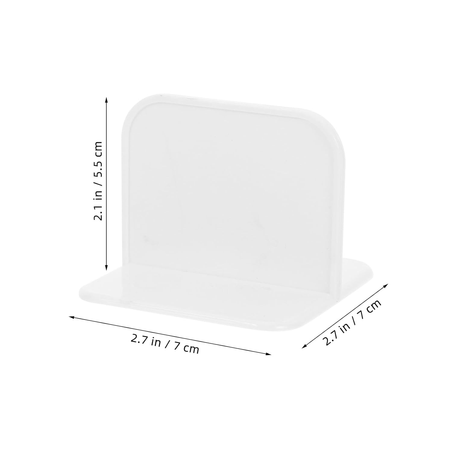 4-Piece White Anti-Slip Fence Base Stabilizer Set for Fence Support and Safety V1258-DP02-BOL-80
