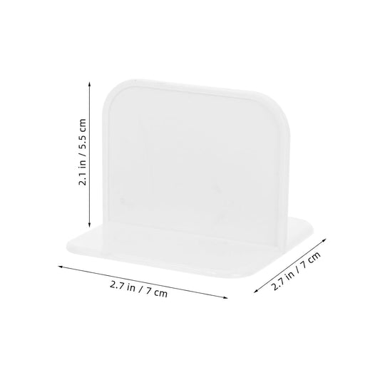 4-Piece White Anti-Slip Fence Base Stabilizer Set for Fence Support and Safety V1258-DP02-BOL-80