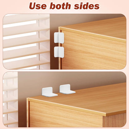 4-Piece White Anti-Slip Fence Base Stabilizer Set for Fence Support and Safety V1258-DP02-BOL-80