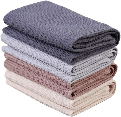 4-Piece Kitchen Towel Set 100% Cotton 43x65cm Highly Absorbent Quick Drying Multifunctional V1258-DP02-BOL-803