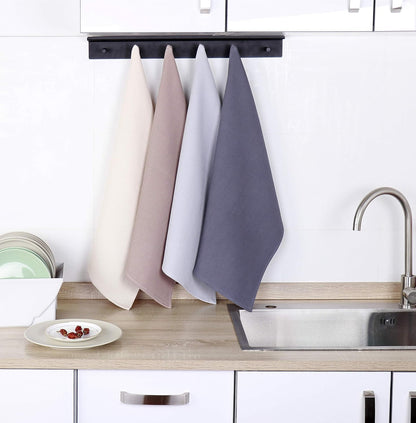 4-Piece Kitchen Towel Set 100% Cotton 43x65cm Highly Absorbent Quick Drying Multifunctional V1258-DP02-BOL-803