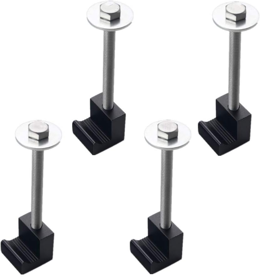 4 Pack Aluminium Tie Down Clamps No Drilling Universal Mounting Hardware Toolbox Fasteners V1258-DP02-BOL-808