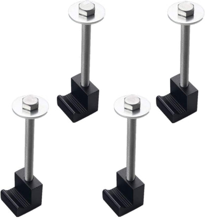 4 Pack Aluminium Tie Down Clamps No Drilling Universal Mounting Hardware Toolbox Fasteners V1258-DP02-BOL-808