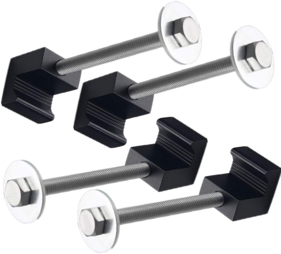 4 Pack Aluminium Tie Down Clamps No Drilling Universal Mounting Hardware Toolbox Fasteners V1258-DP02-BOL-808
