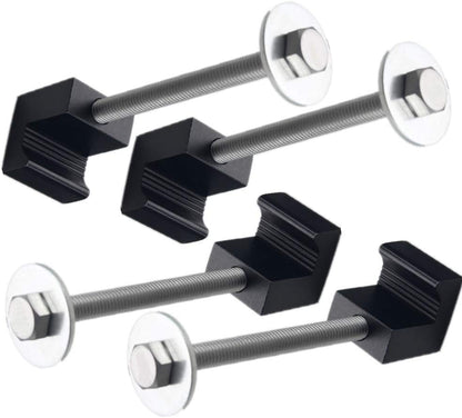 4 Pack Aluminium Tie Down Clamps No Drilling Universal Mounting Hardware Toolbox Fasteners V1258-DP02-BOL-808